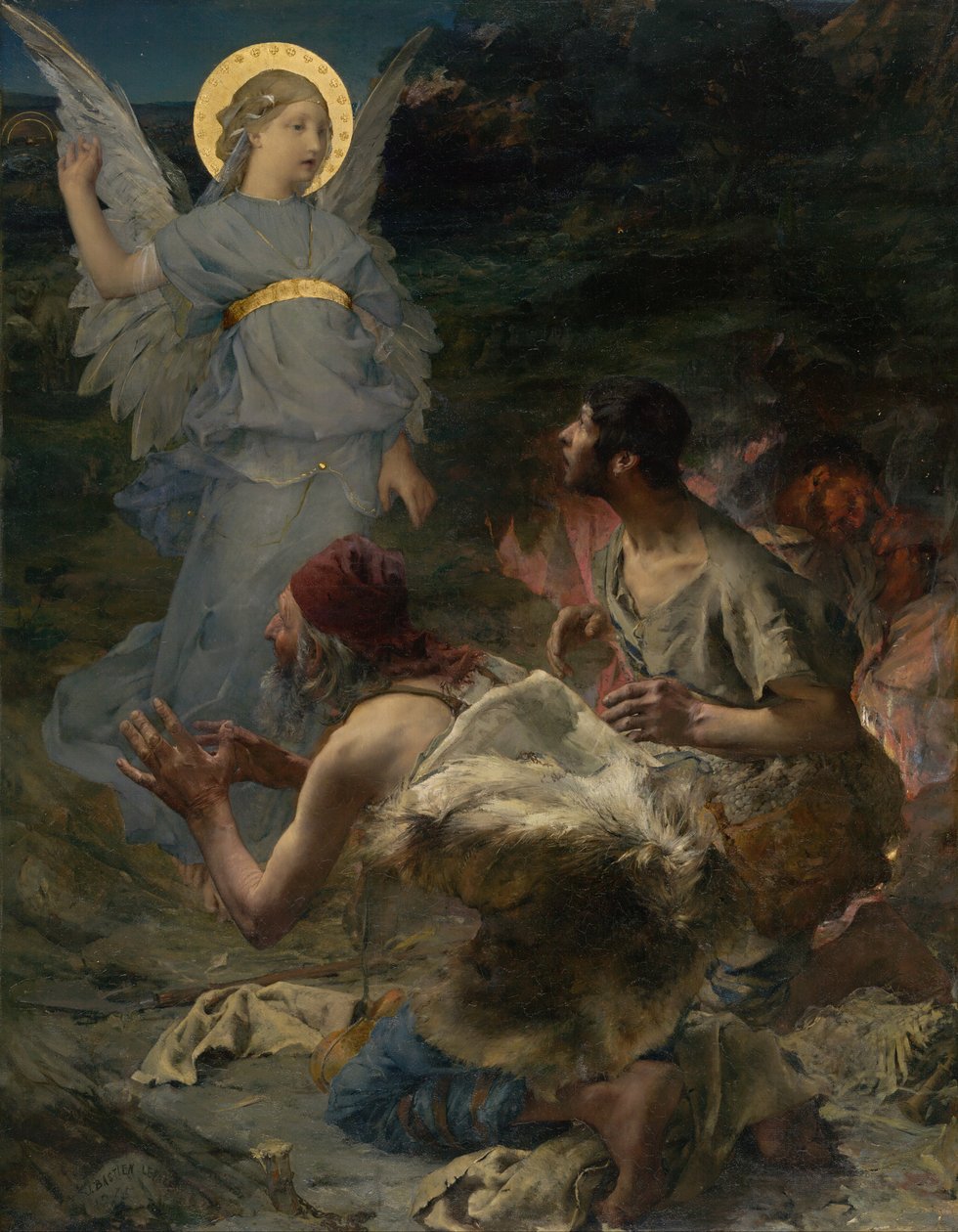 The Annunciation to the Shepherds by Jules Bastien Lepage