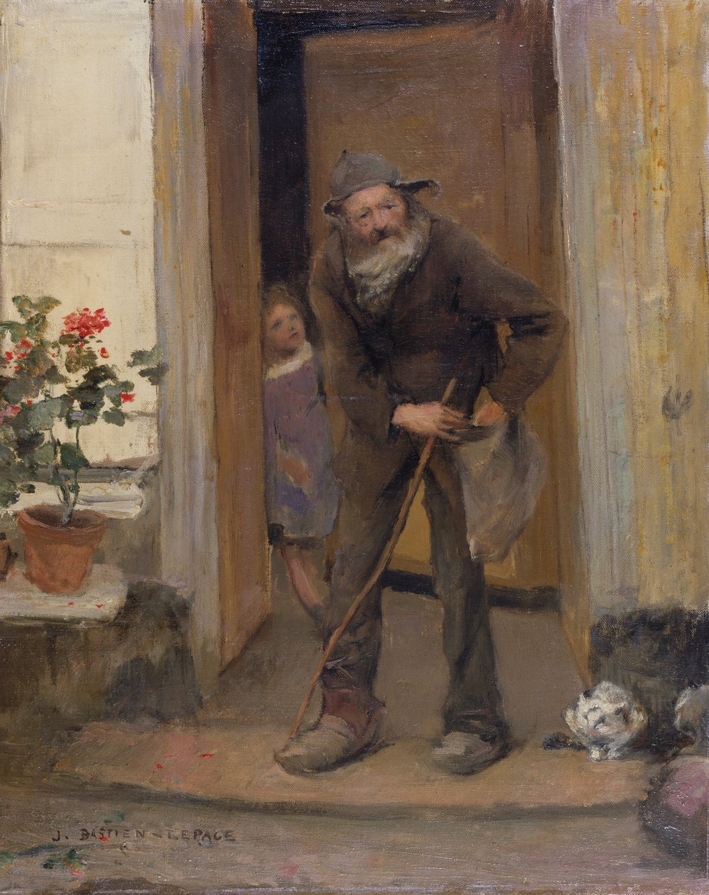 The Beggar by Jules Bastien Lepage