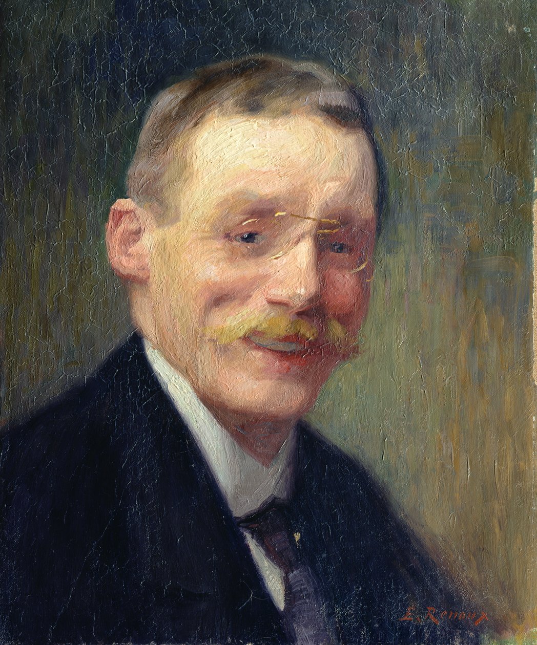 Self Portrait, Smiling by Jules Ernest Renoux