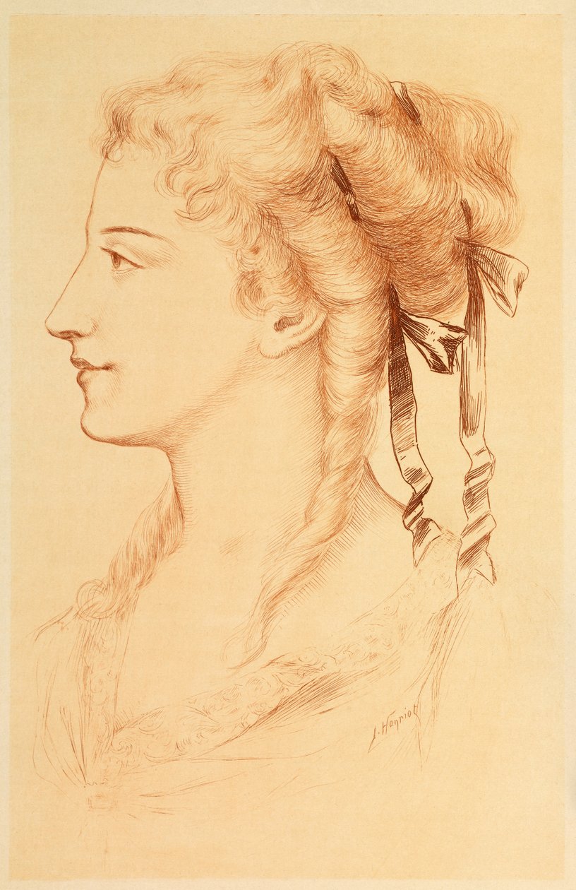 Portrait of Armande Bejart by Jules Armand Hanriot