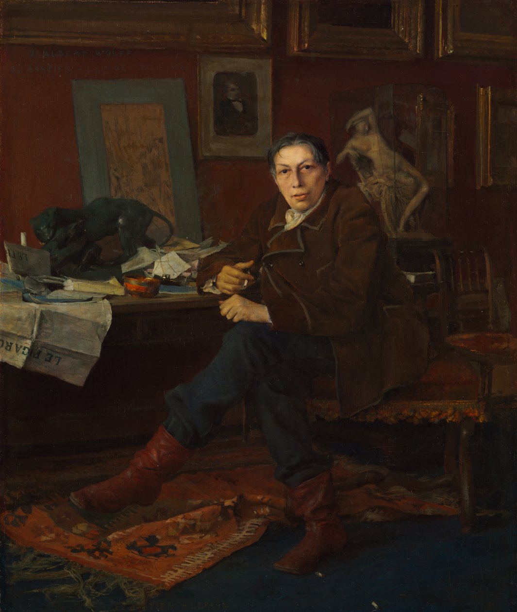 Albert Wolff in His Study by Jules Bastien Lepage
