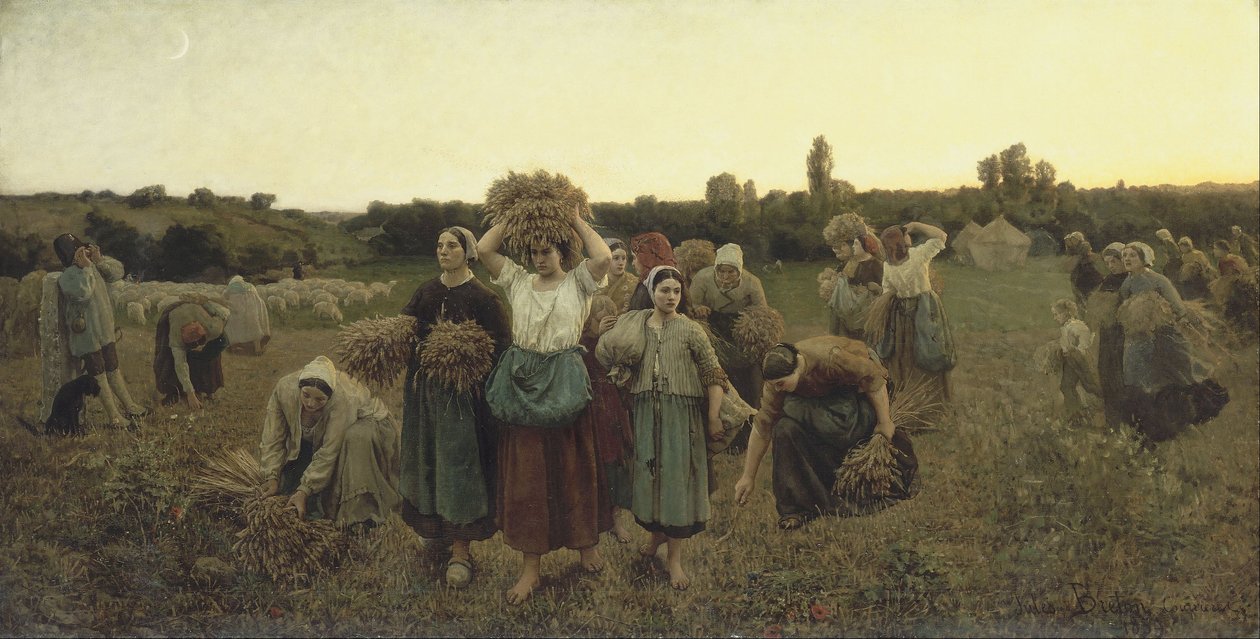 Calling in the Gleaners by Jules Breton