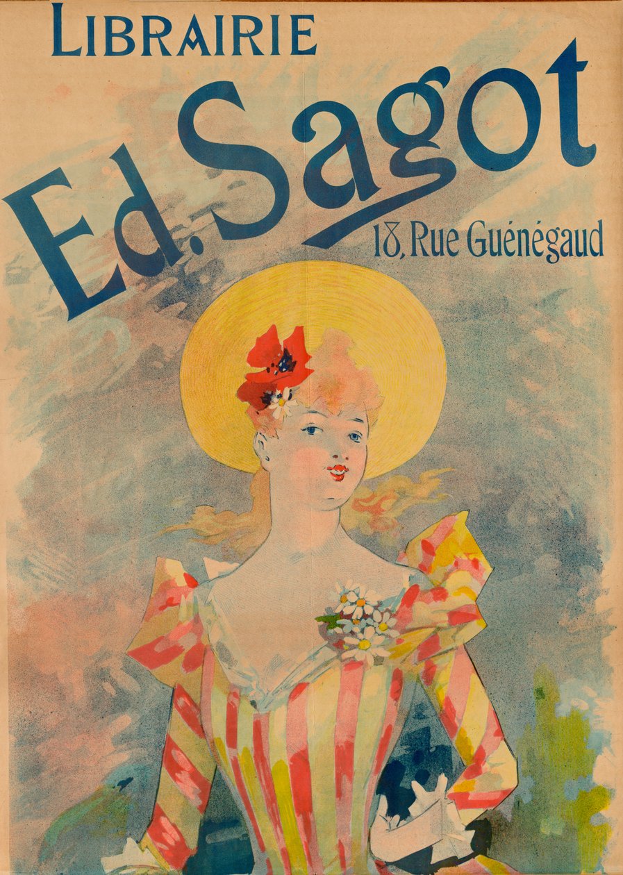 Bookstore Ed. Sagot by Jules Cheret