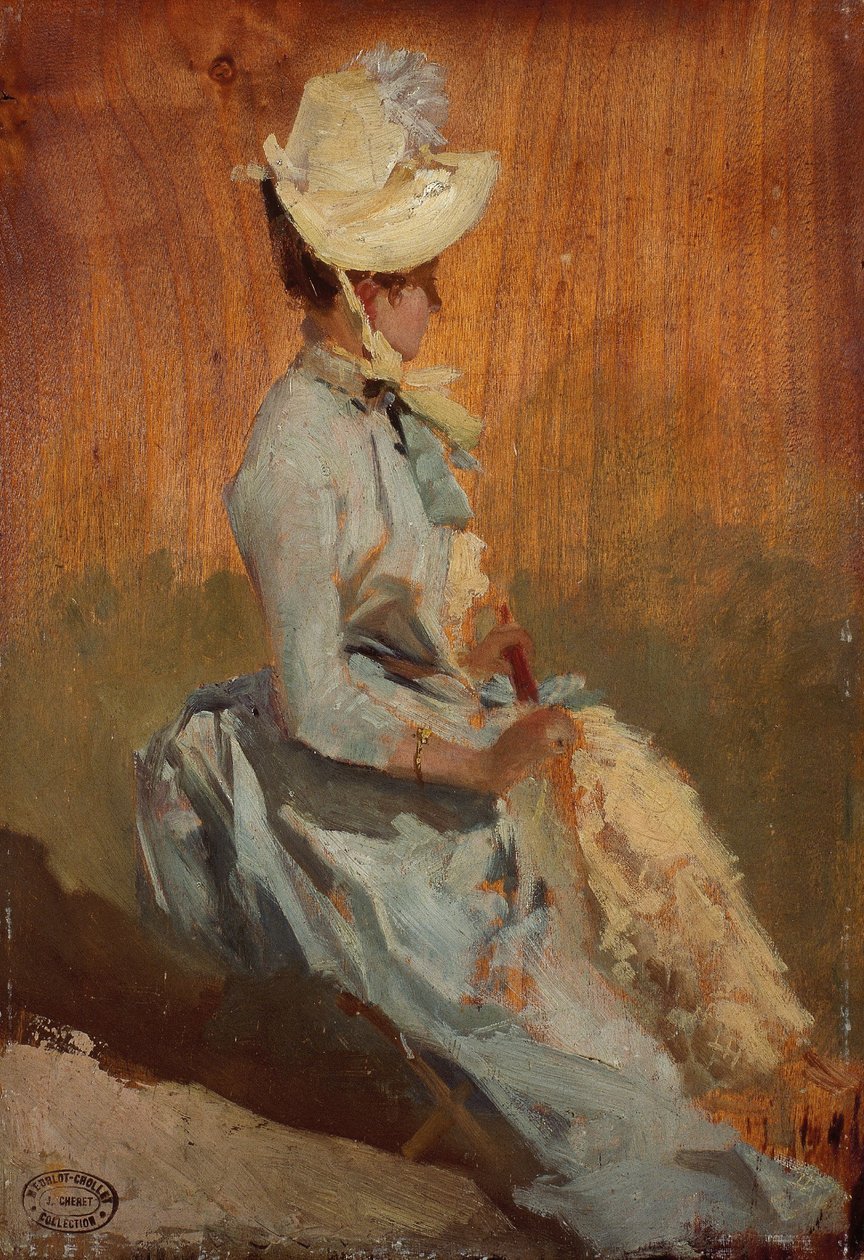 Seated Lady, c.1879-84 by Jules Cheret