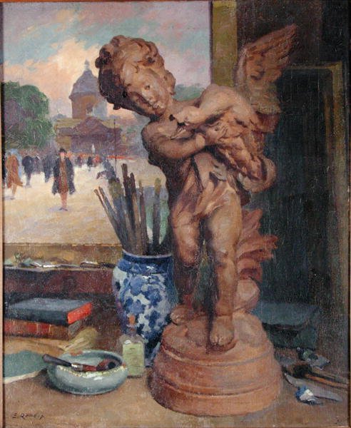 Still Life with an Angel by Jules Ernest Renoux