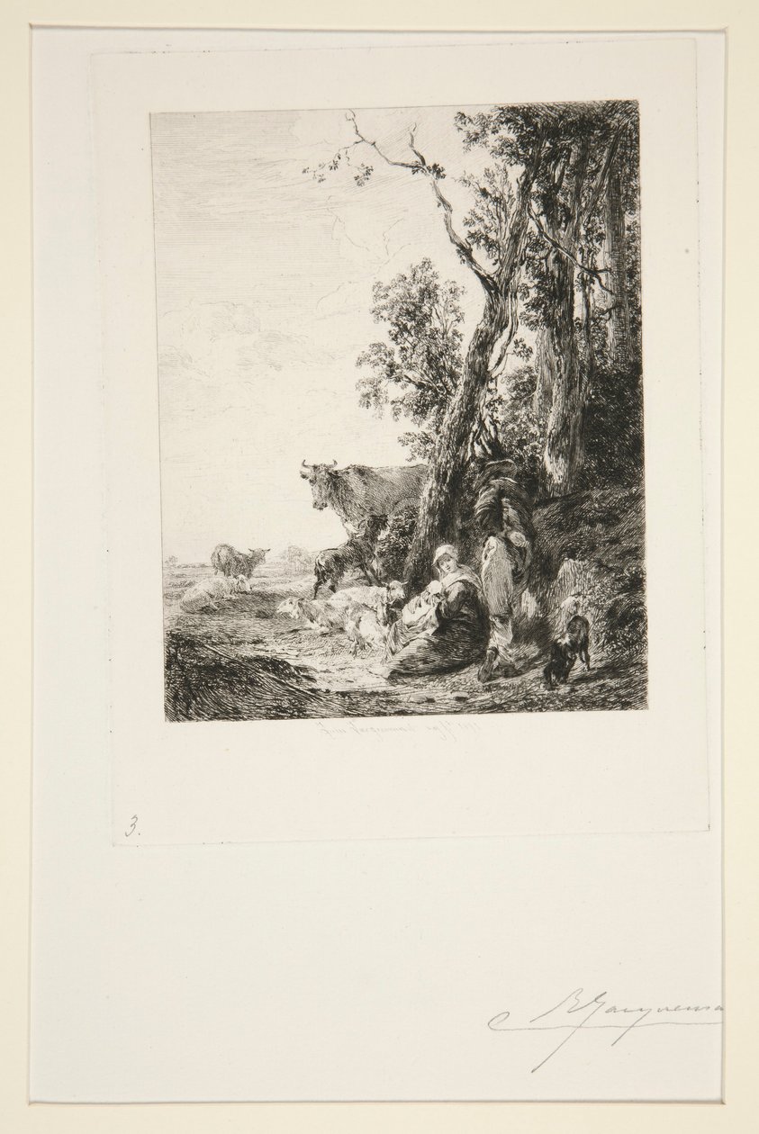 Rest by Jules Ferdinand Jacquemart