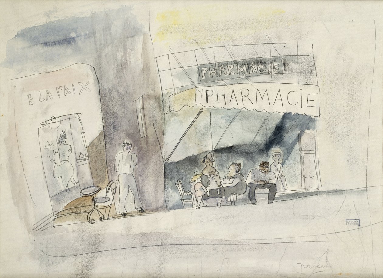 The Pharmacy by Jules Pascin