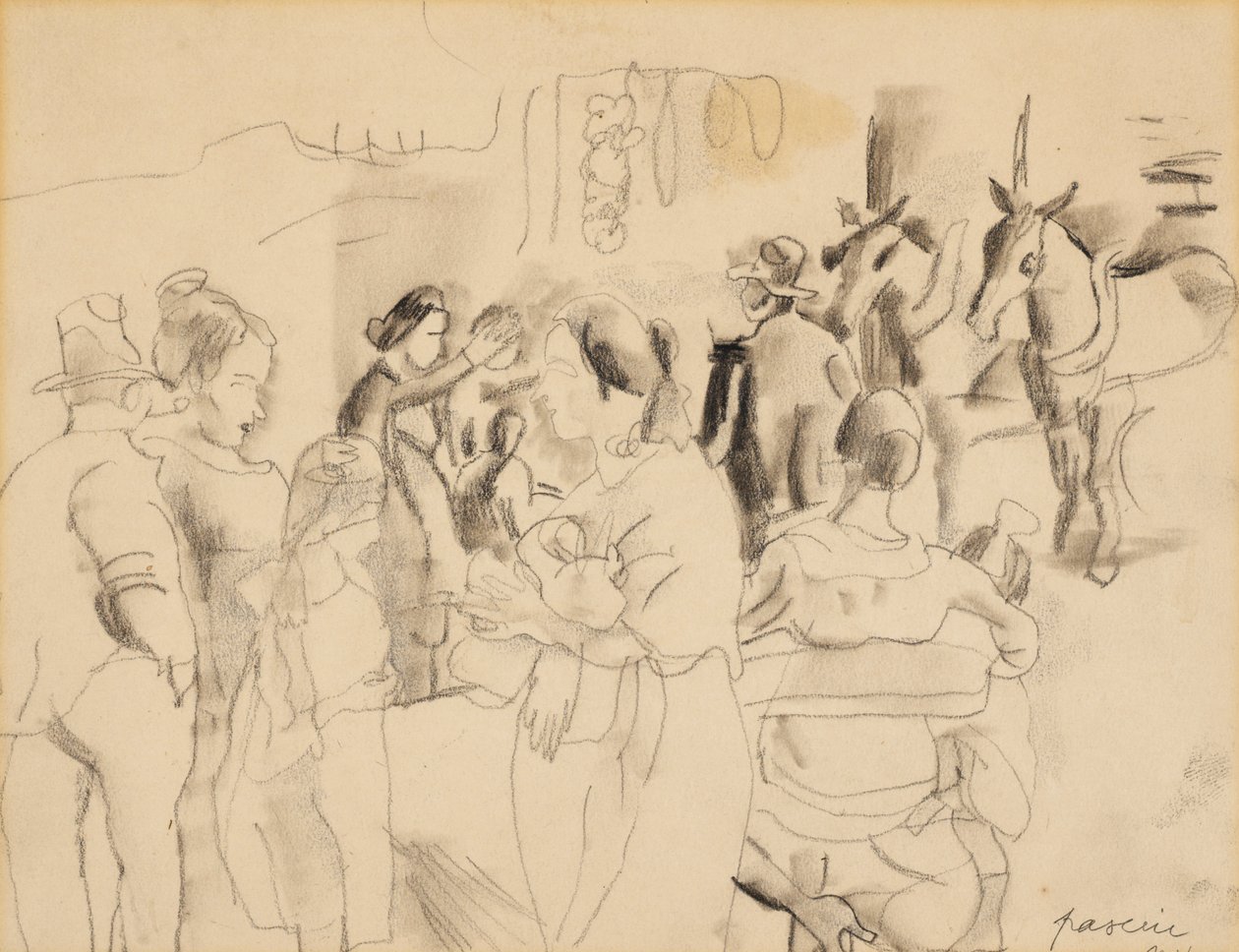 Street Scene, New York by Jules Pascin