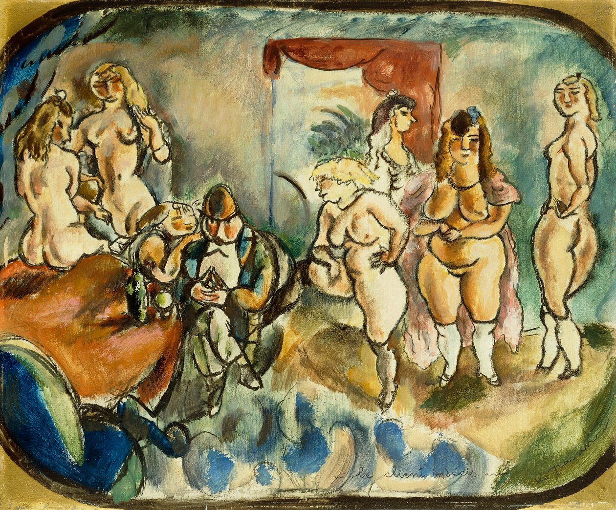 The Dithering Client by Jules Pascin