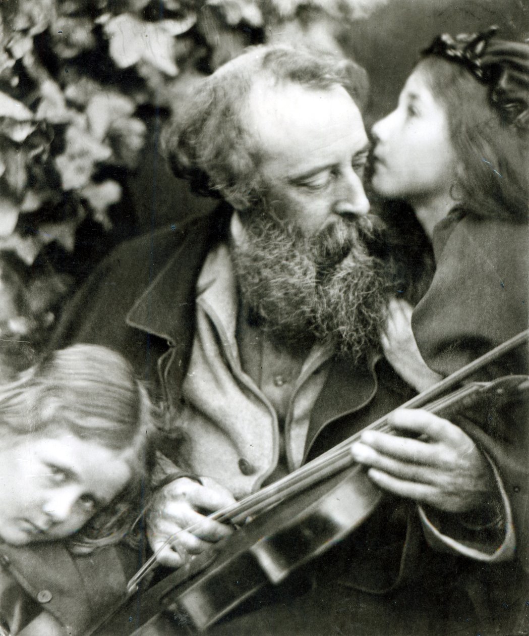 The Whisper of the Rose, a portrait of George Frederick Watts by Julia Margaret Cameron
