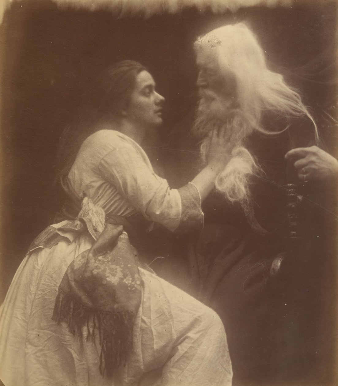 Vivien and Merlin by Julia Margaret Cameron