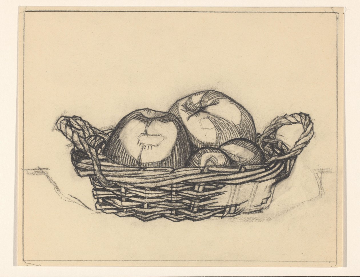 Basket with Apples by Julie de Graag