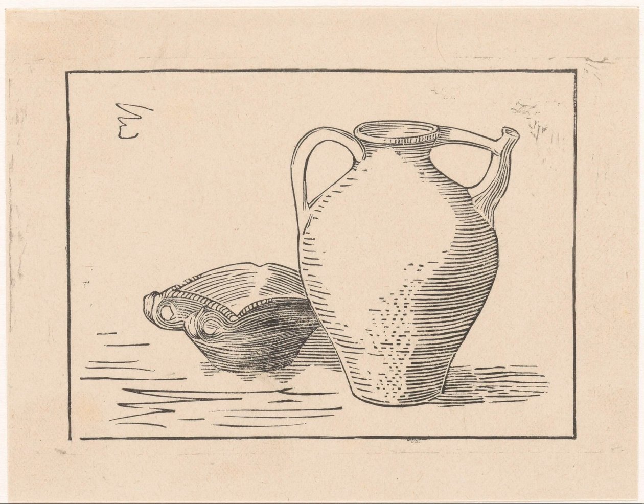 Still Life with Jug and Ashtray by Julie de Graag