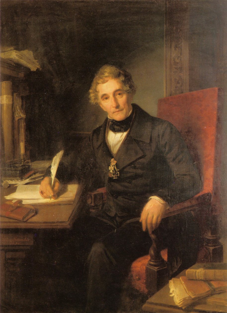 Portrait of Heinrich Andreas de Cuvry (1785-1869) by Julius Schrader