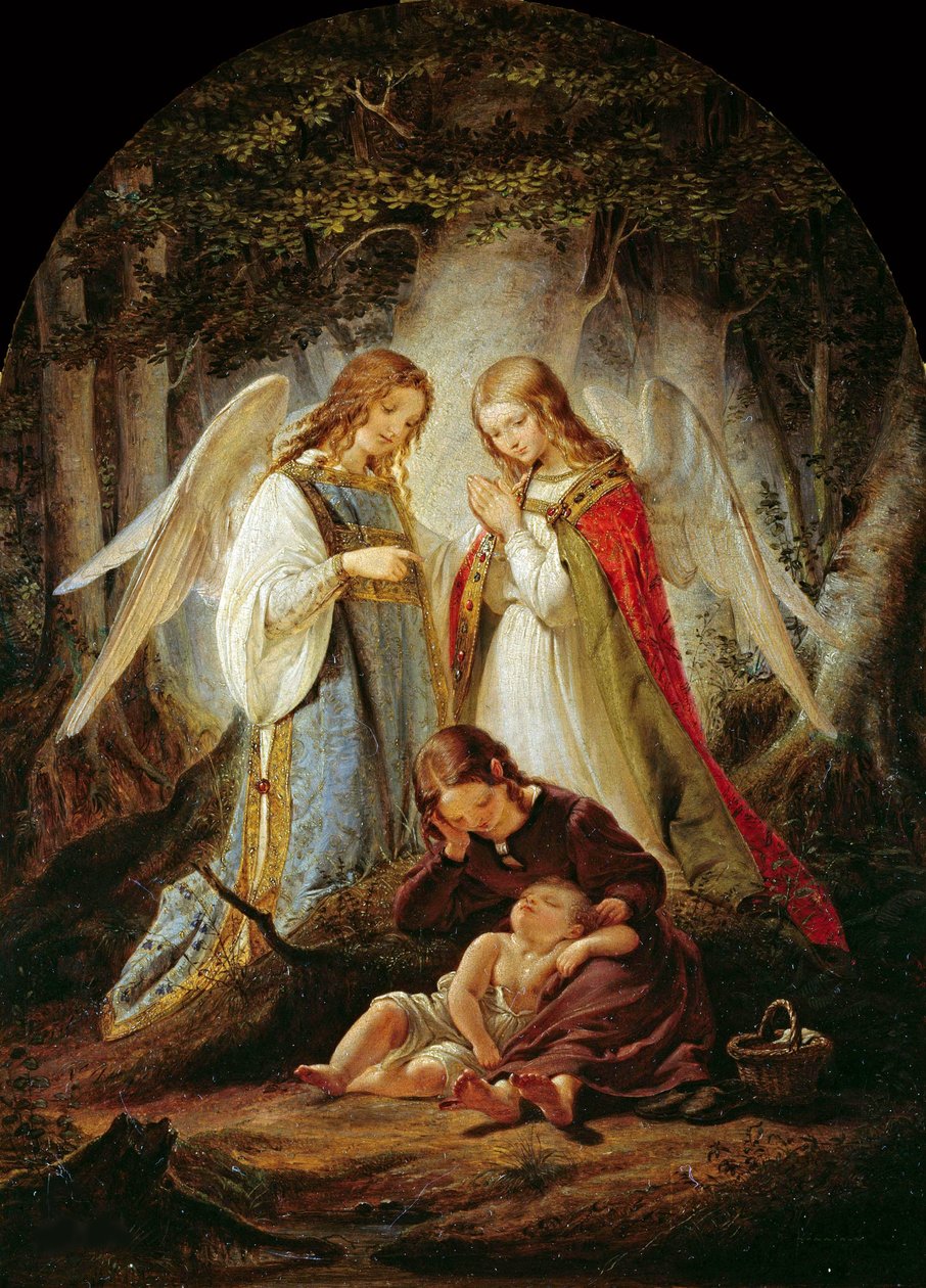 The Guardian Angels, 1836 by Julius Huebner