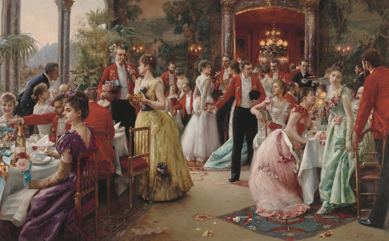 The Hunt Supper by Julius Leblanc Stewart