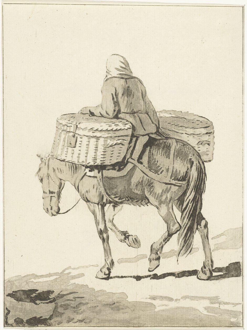 Woman on Horseback by Jurriaan Cootwijck (attributed to)
