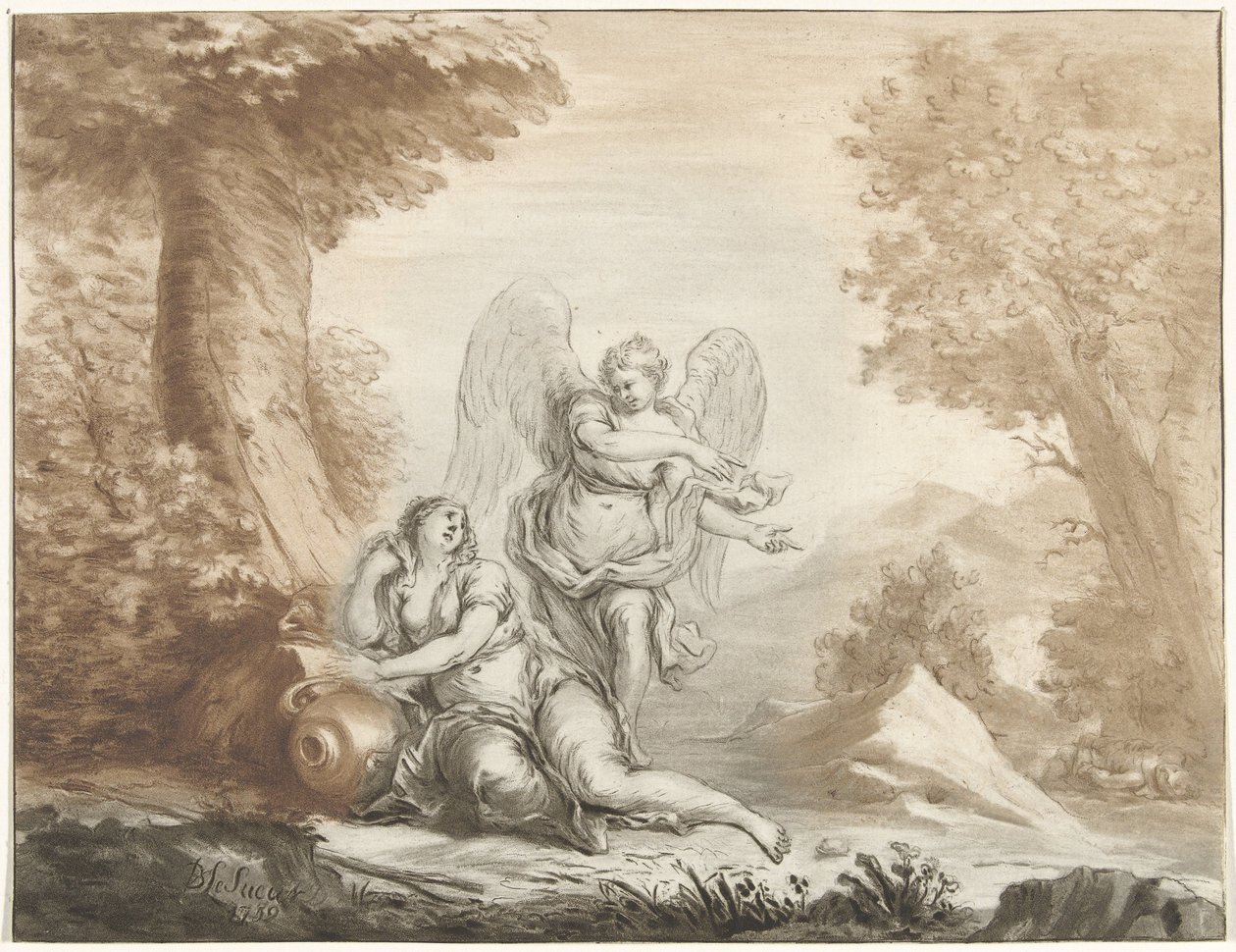 Hagar in the Desert by Jurriaan Cootwijck