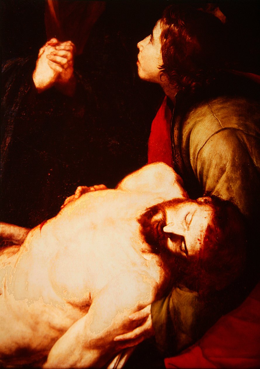 Descent from the Cross (detail) by Jusepe de Ribera
