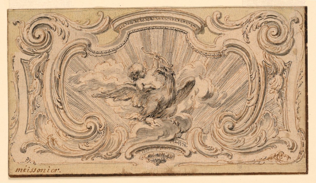 Design for an Ornament Panel by Juste Aurèle Meissonnier