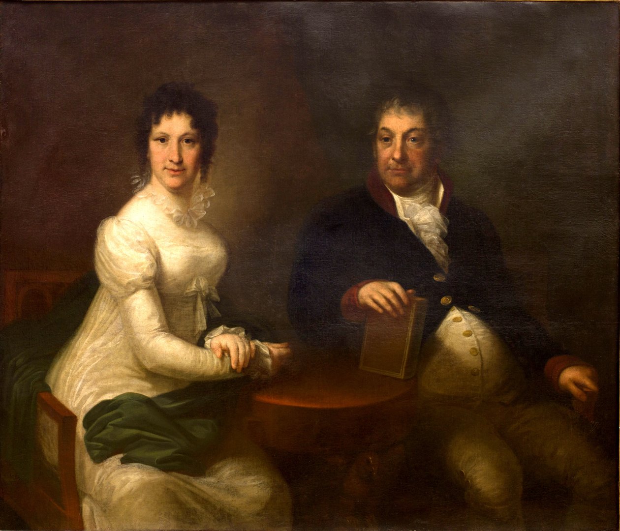 Portrait of Józef and Maria Markowski from the Langelot Family by Józef Peszka