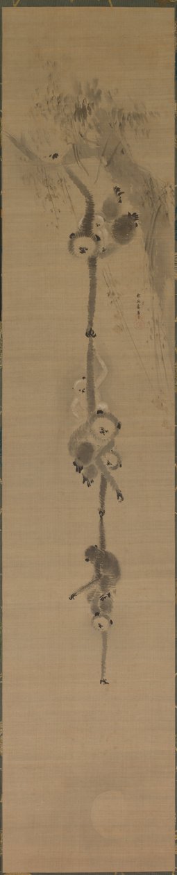 Monkeys Reaching for the Moon by Kanō Tan’yū