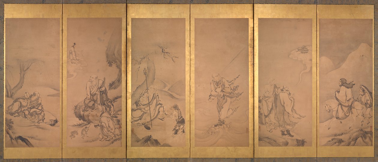 Buddhist, Daoist, and Confucian Patriarchs by Kano Sanraku