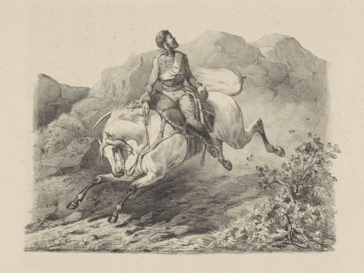 Fleeing Soldier on Horseback by Karel Frederik Bombled