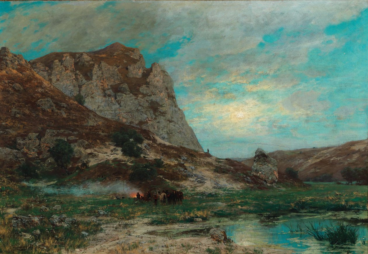 Soldiers at Rest by Carl Friedrich Lessing