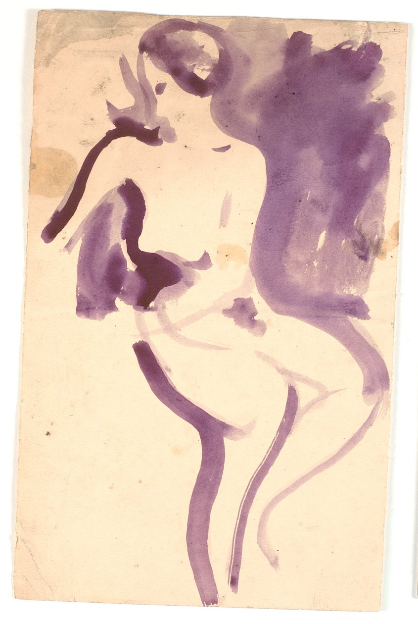 Nude, Seated Female Model by Karl Isakson