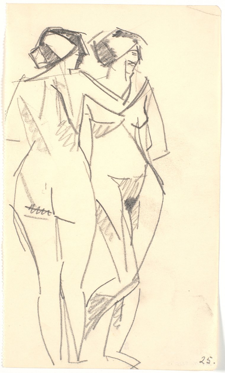 Two Standing Models by Karl Isakson