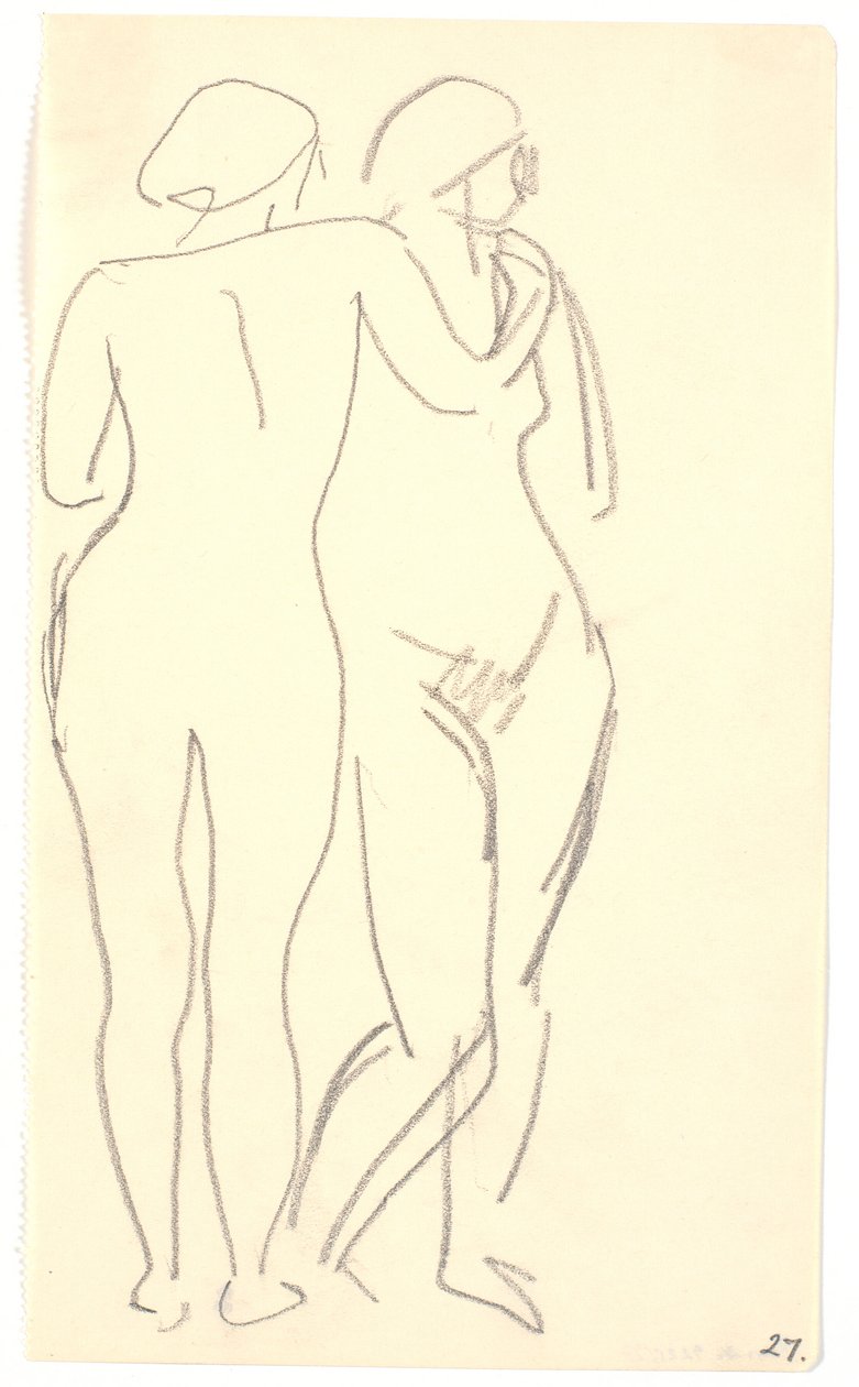 Two Standing Models by Karl Isakson