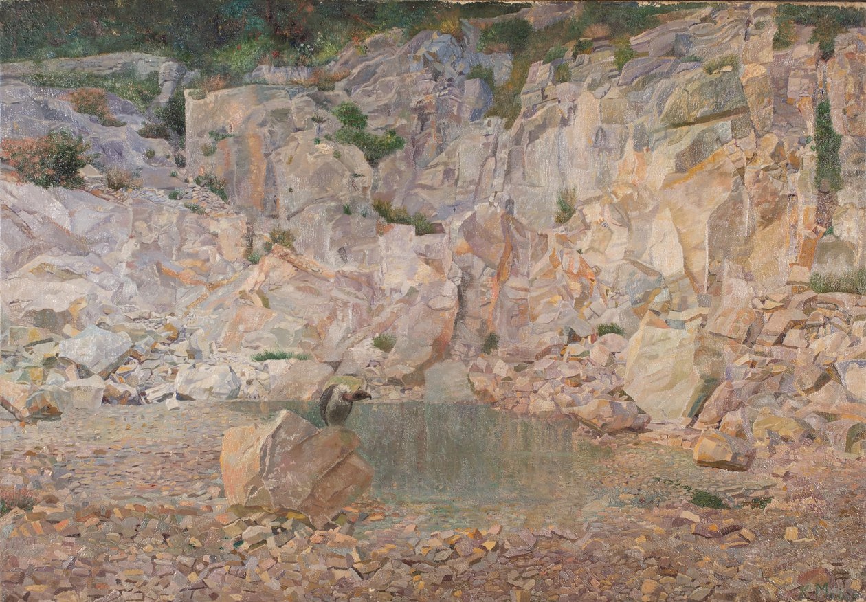 The Vulture in the Rock Formation by Karl Mediz