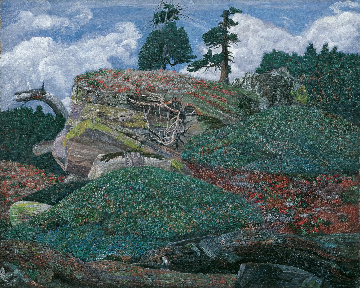 Landscape with Rocks by Karl Mediz