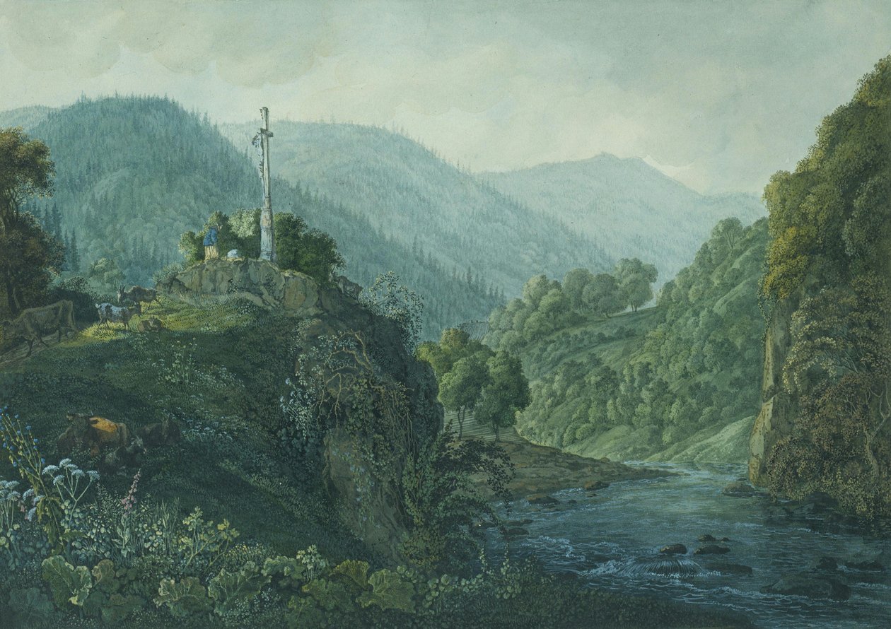 The Cross Image near Weißenbach by Karl Philipp Fohr