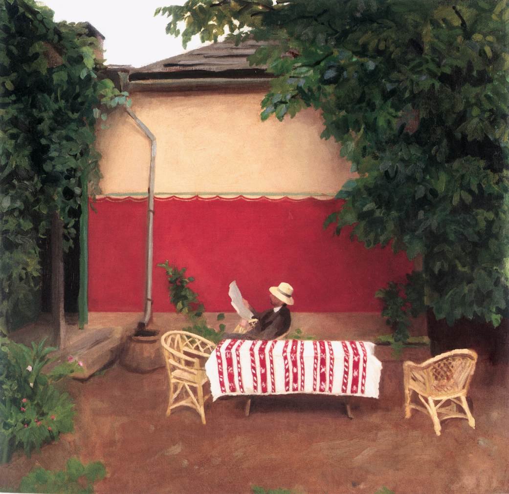 Red Wall by Károly Ferenczy