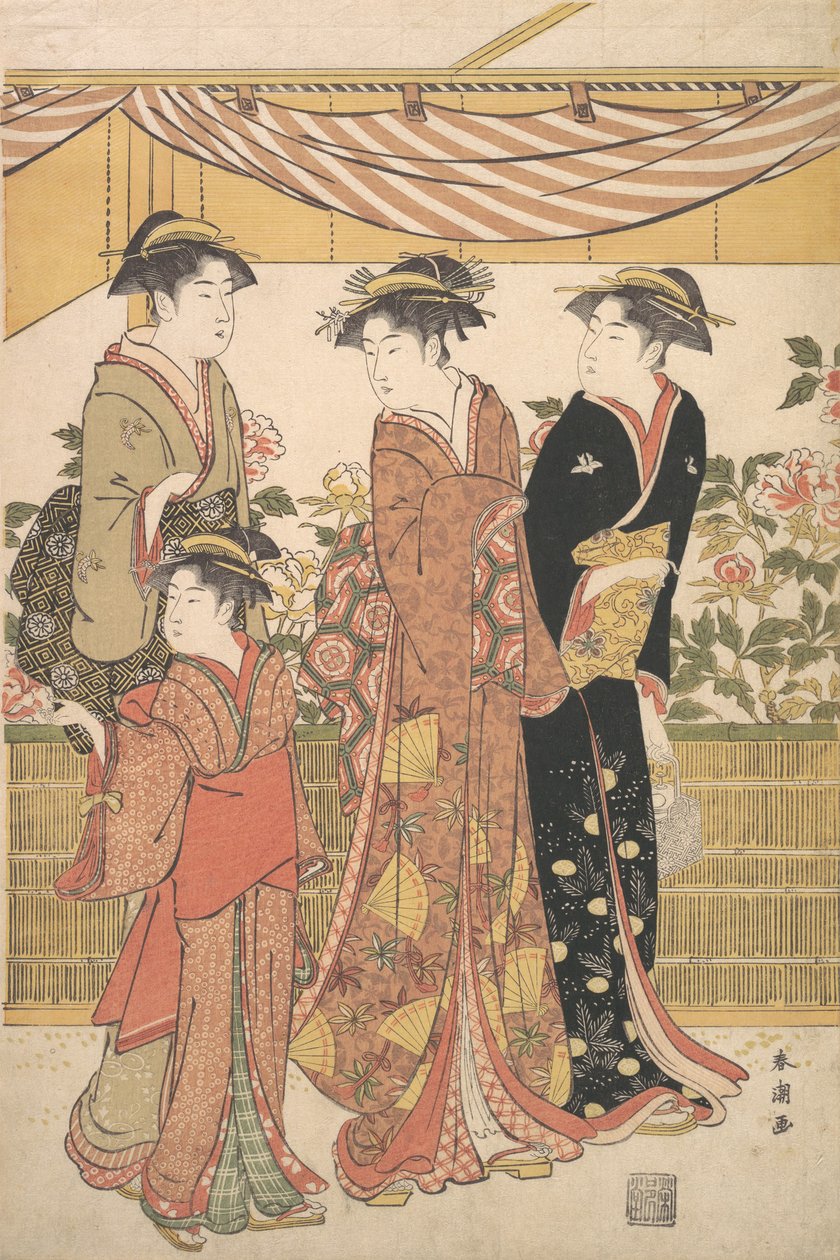 The Botan Show by Katsukawa Shuncho