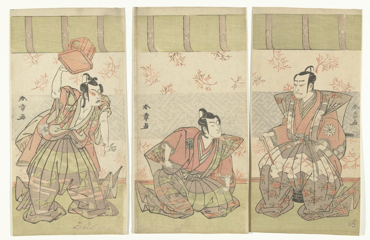 Actor Triptych by Katsukawa Shunsho