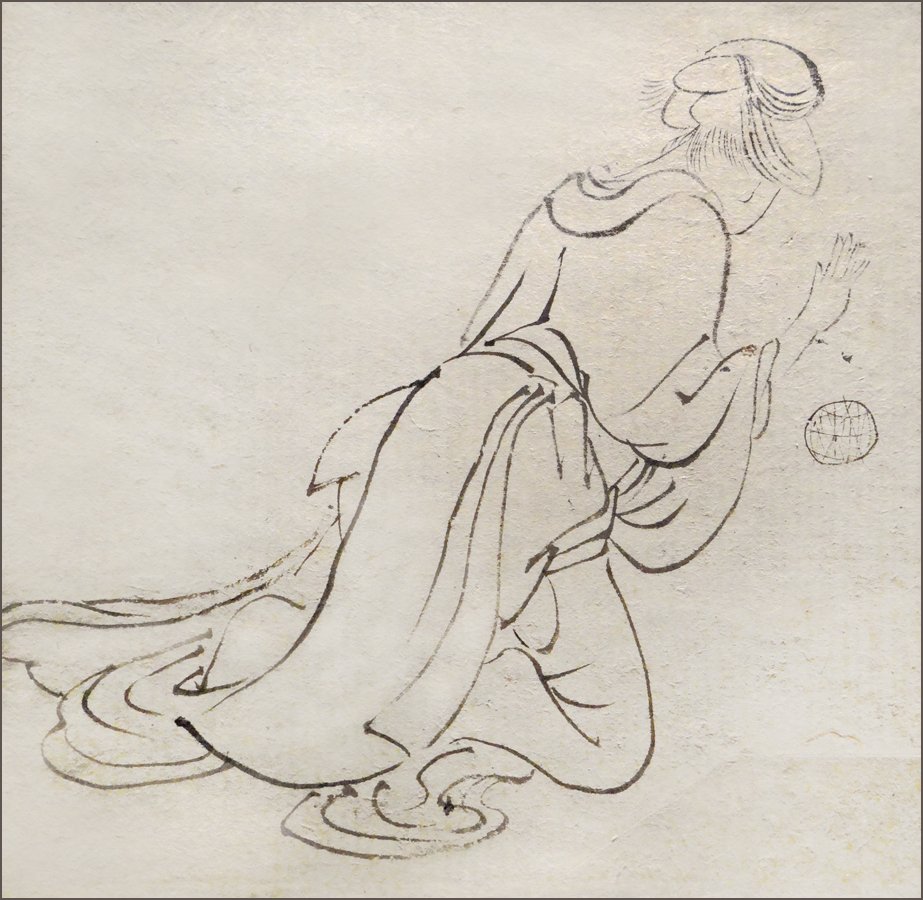 Study of a Woman Seen from the Back by Katsushika Hokusai