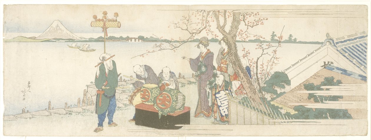 Daikagura Performers by Katsushika Hokusai