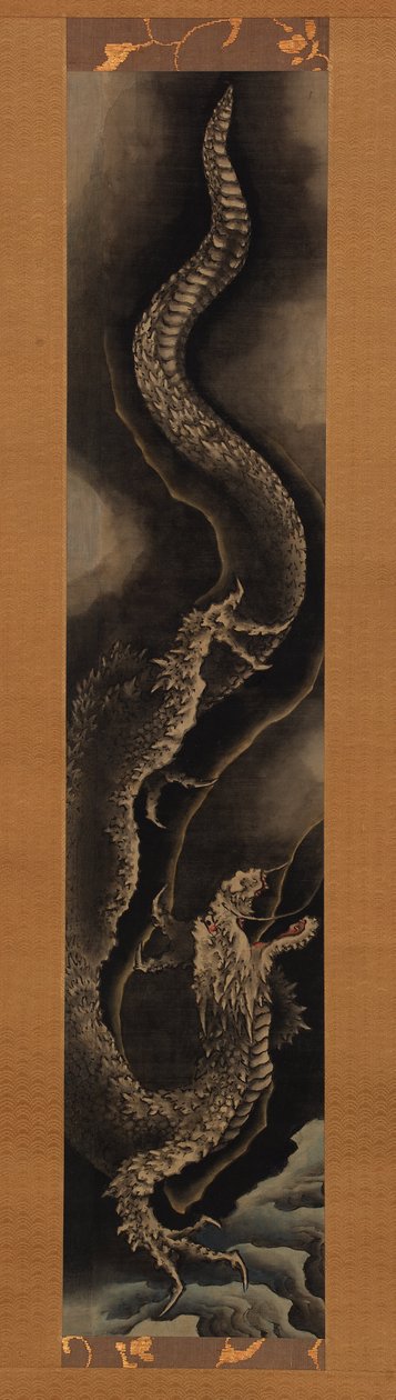 Descending Dragon by Katsushika Hokusai