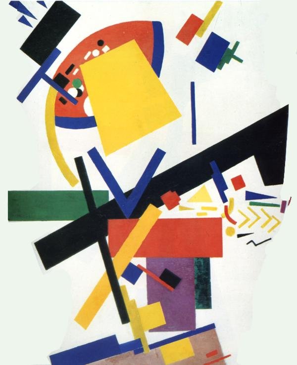 Lady - Colour Masses in the 4th and 2nd Dimensions by Kazimir Severinovich Malevich