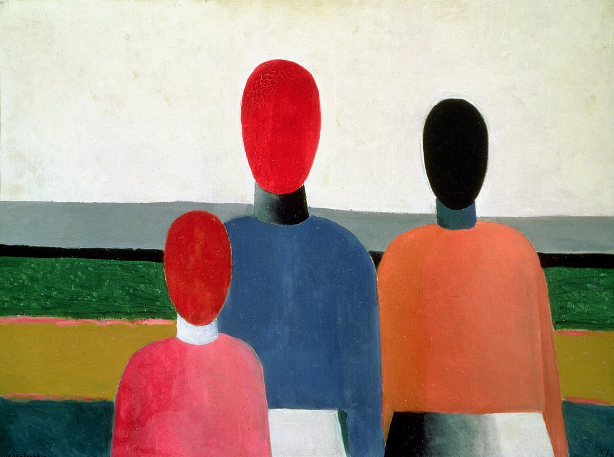 Three Female Figures by Kazimir Severinovich Malevich