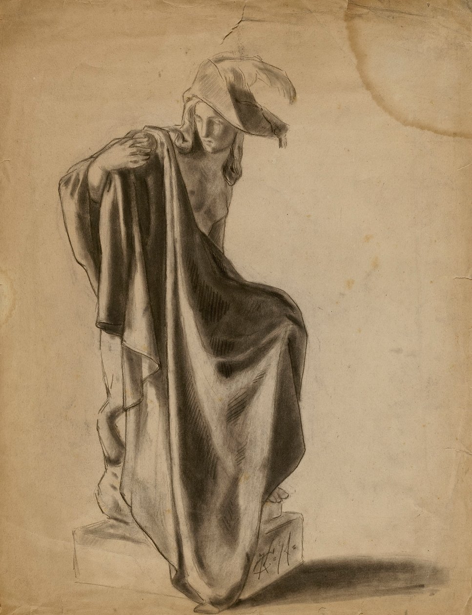 Drapery Study by Kenyon Cox