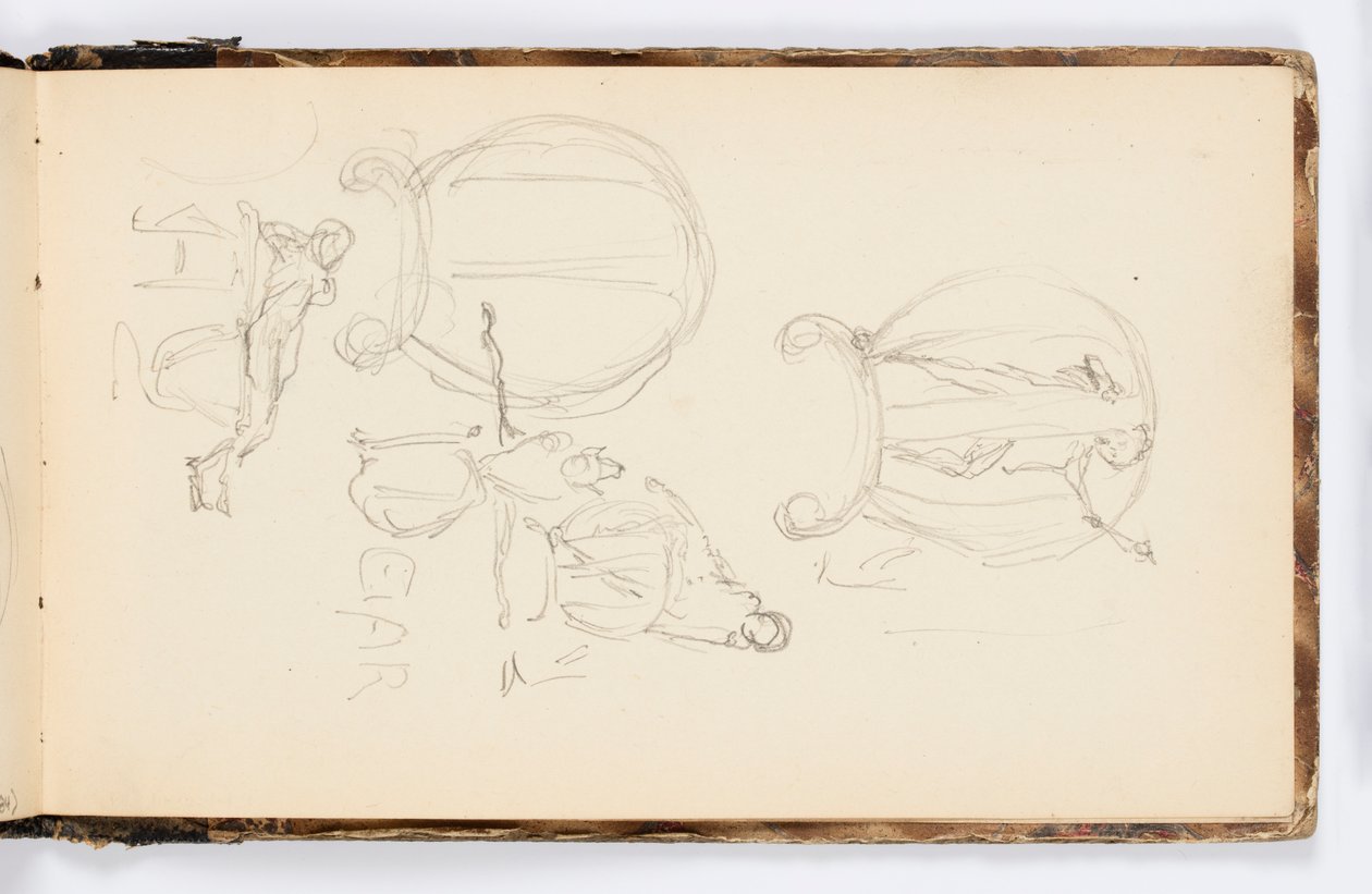 Sketchbook Page by Kenyon Cox