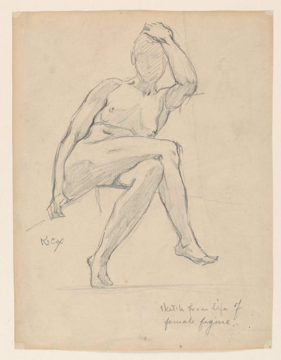 Study of a Female Figure by Kenyon Cox