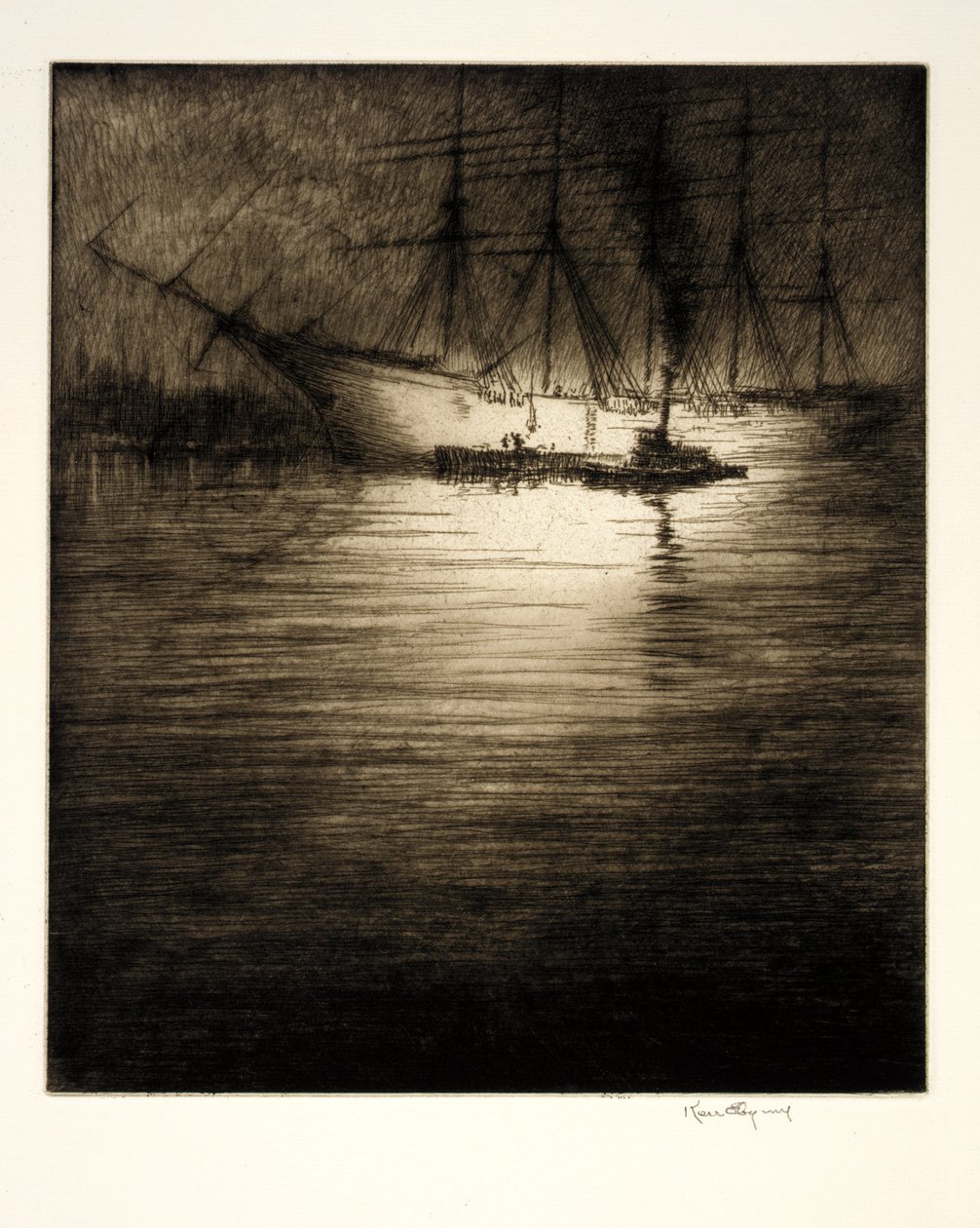 Night Loading by Kerr Eby