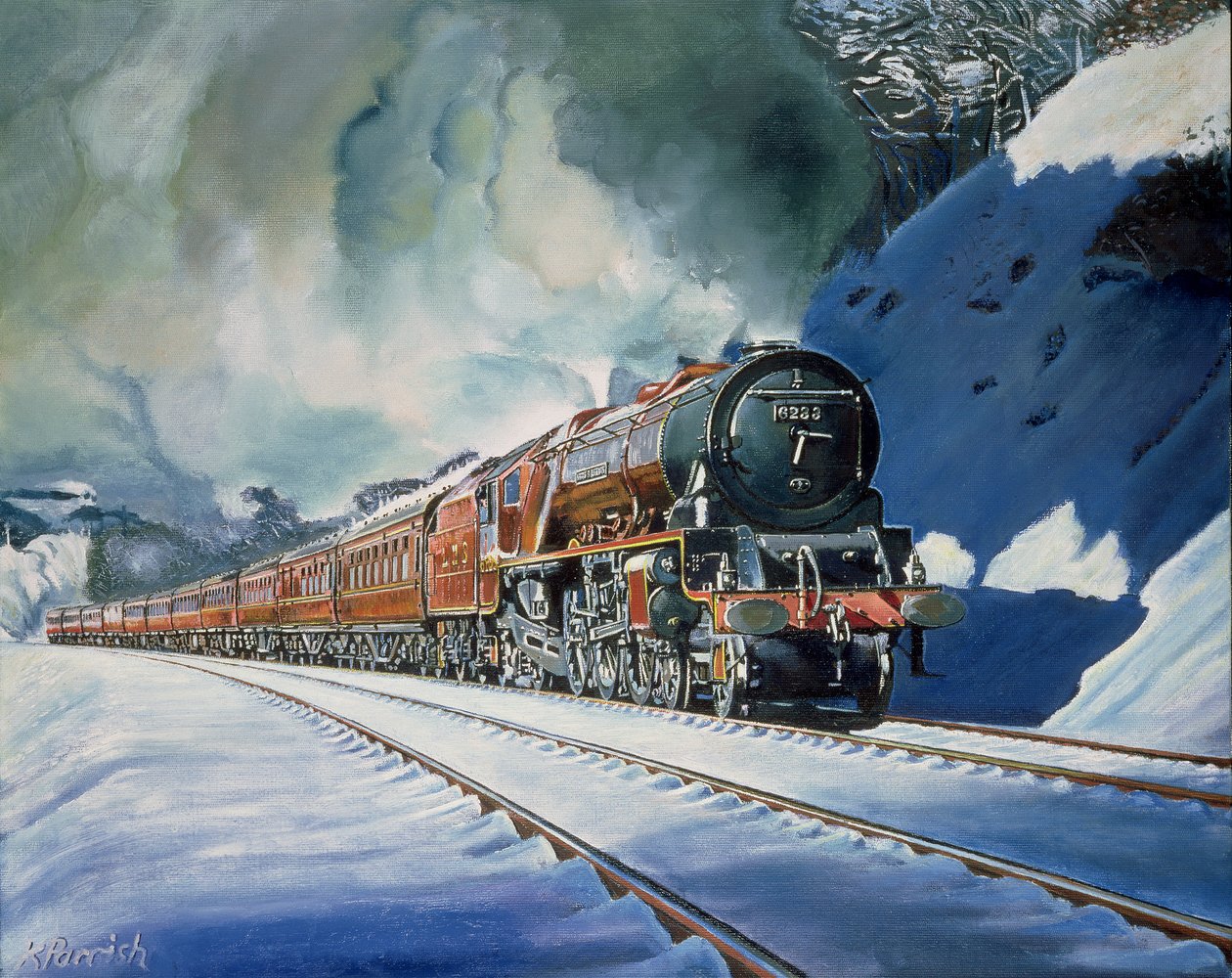 Duchess in Defiance by Kevin Guild of Railway Artist Parrish