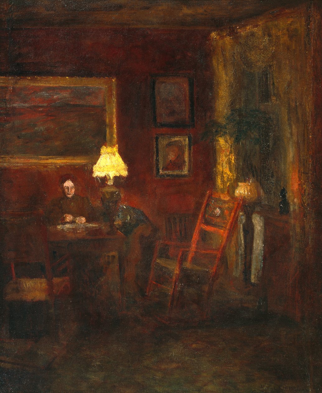 Woman in interior by Kitty Lange Kielland