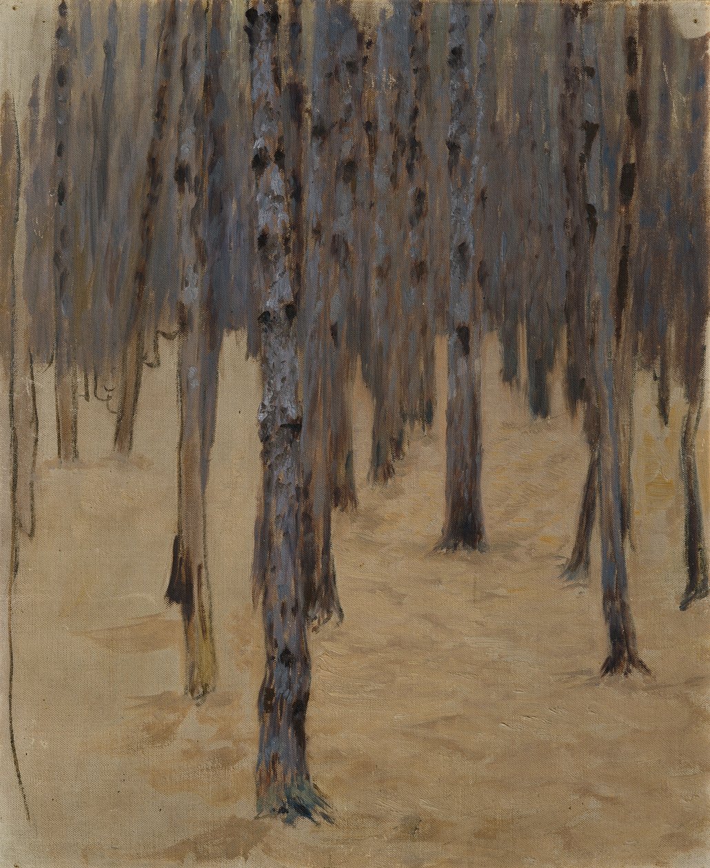 Coniferous Forest in the Snow by Koloman Moser